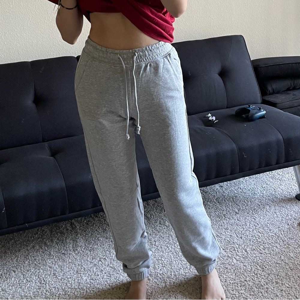 H&M Divided Joggers- Grey Melange- XXS